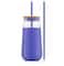 JoyJolt® 20oz. Glass Tumbler with Straws & Silicone Sleeve